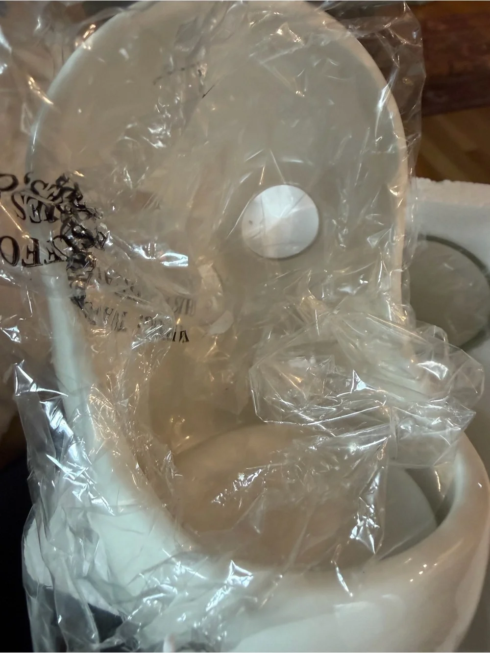 Partylite White Sugar Skull Mask by